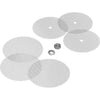 Normalt nät-set för Volcano Solid Valve aromdiffusor, reservnät-set (3 övre, 3 nedre nät samt 1 mutter och 1 bricka) - normalt nät
