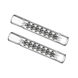 Slimmat superkylande munstycke och kroppsrör med kulor i rostfritt stål för Dynavap-spetsar, 2-pack