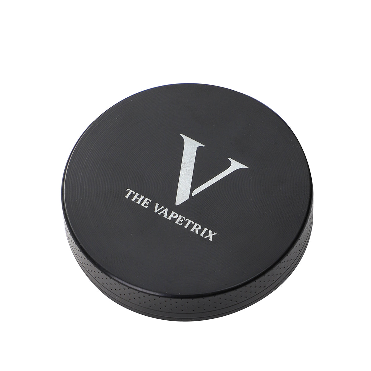 Magnetic lid with The Vapetrix logo engraved on top